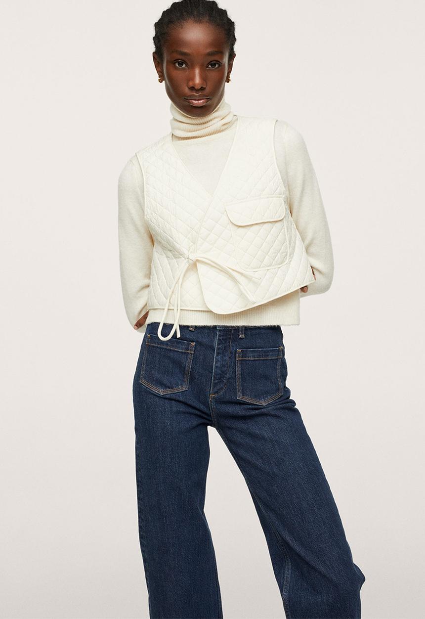 MANGO - Jeans diane - open blue