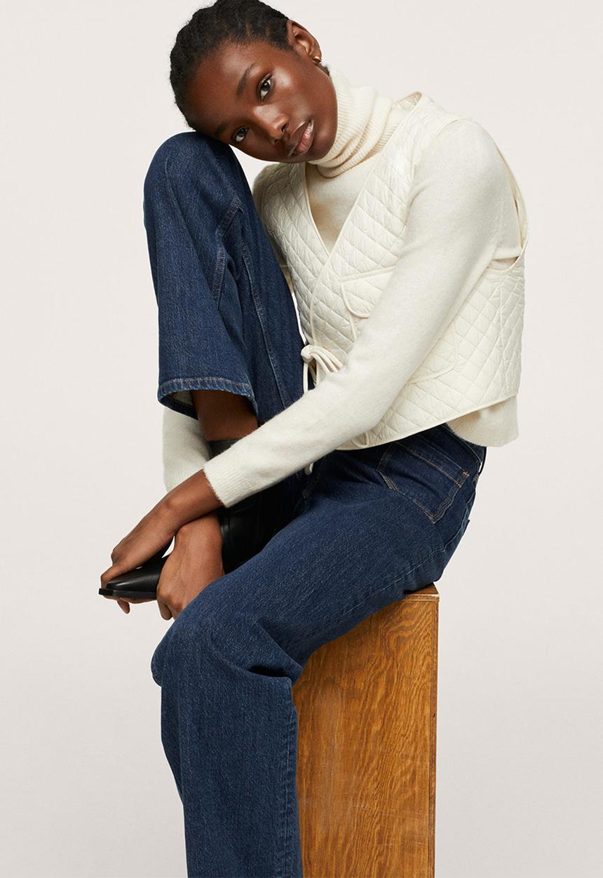 MANGO - Jeans diane - open blue