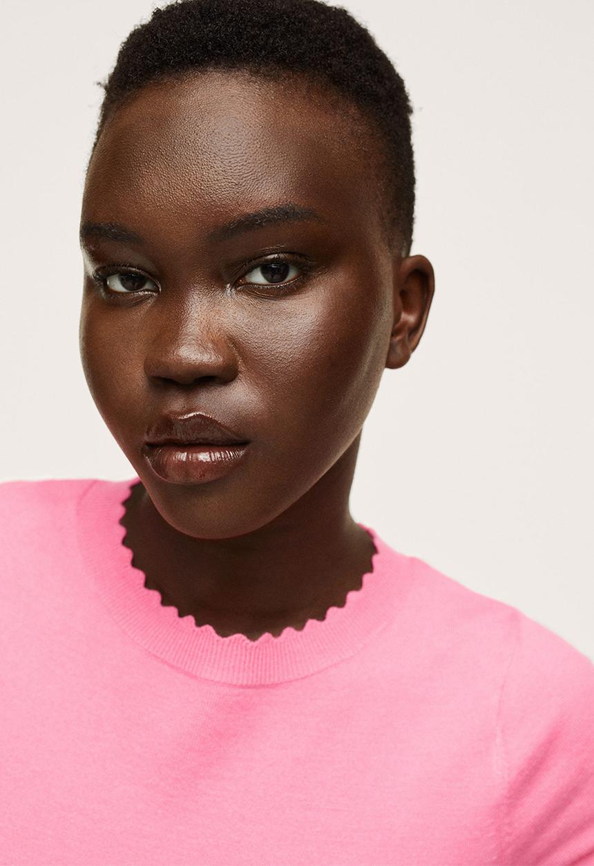MANGO - Sweater mispia - bright pink