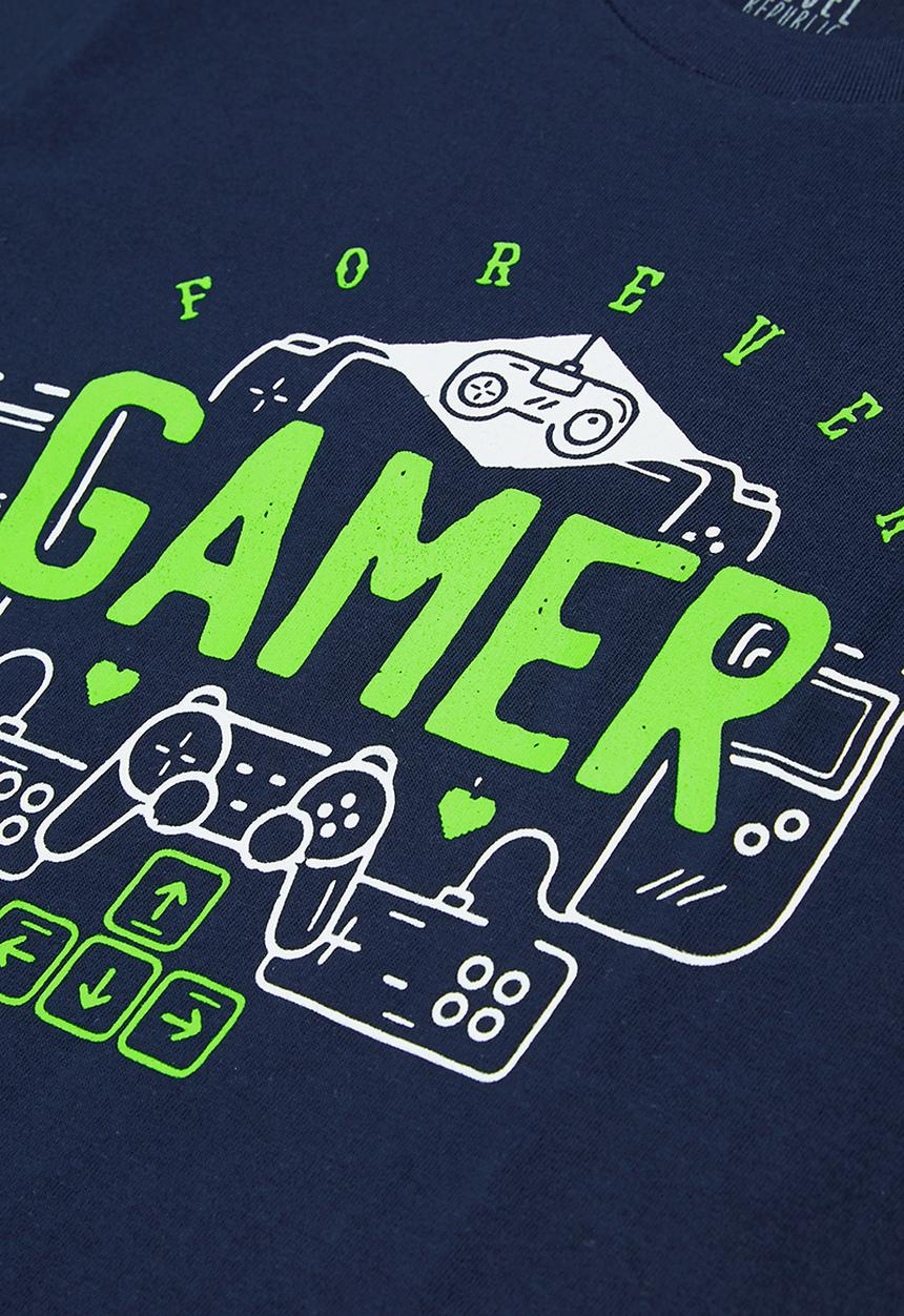 Rebel Republic - Boys graphic tee - navy