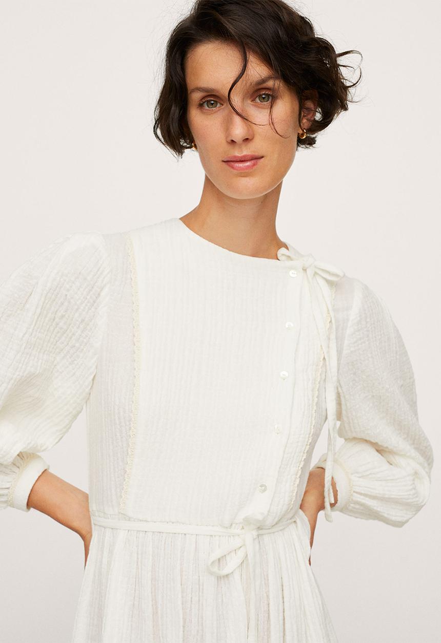MANGO - Dress sirope - light beige