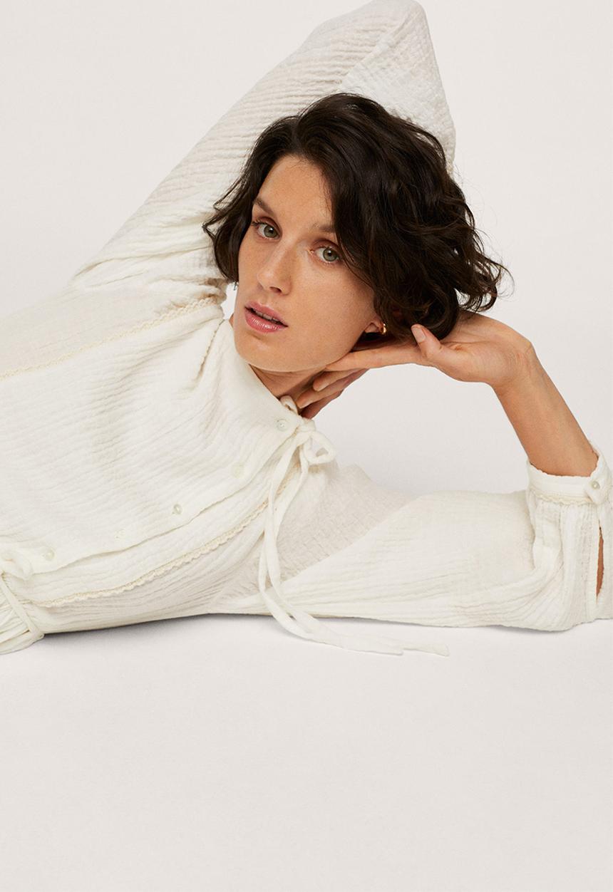 MANGO - Dress sirope - light beige