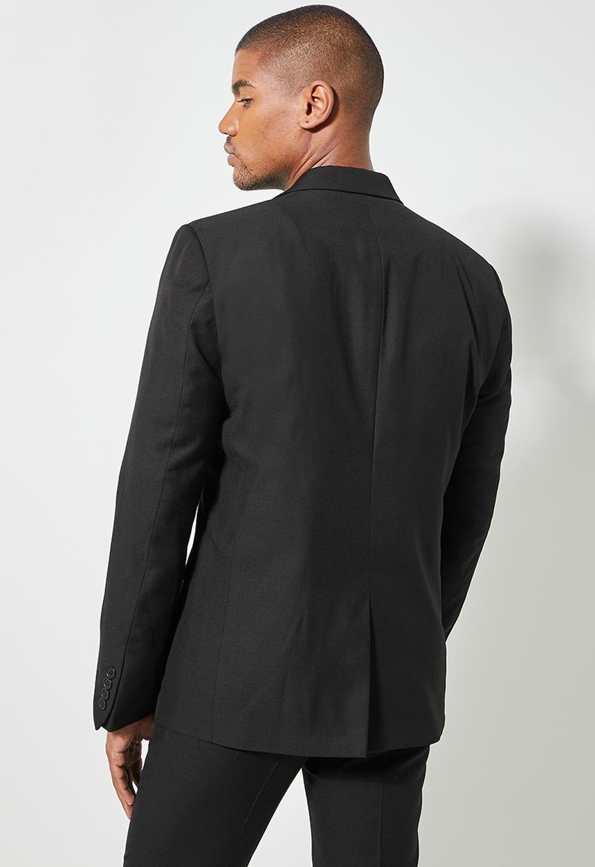 Superbalist - Regular fit 2-button single vent blazer - black