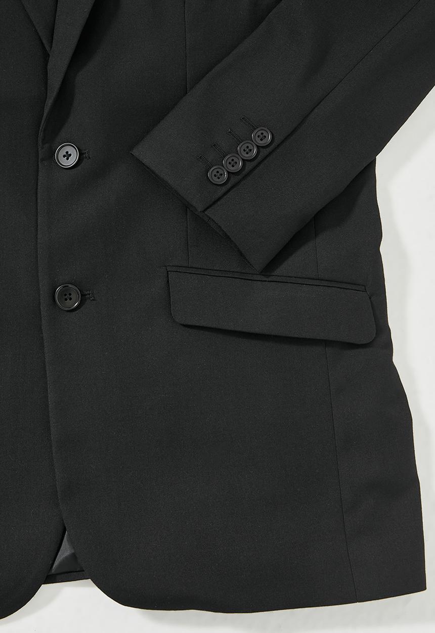 Superbalist - Regular fit 2-button single vent blazer - black