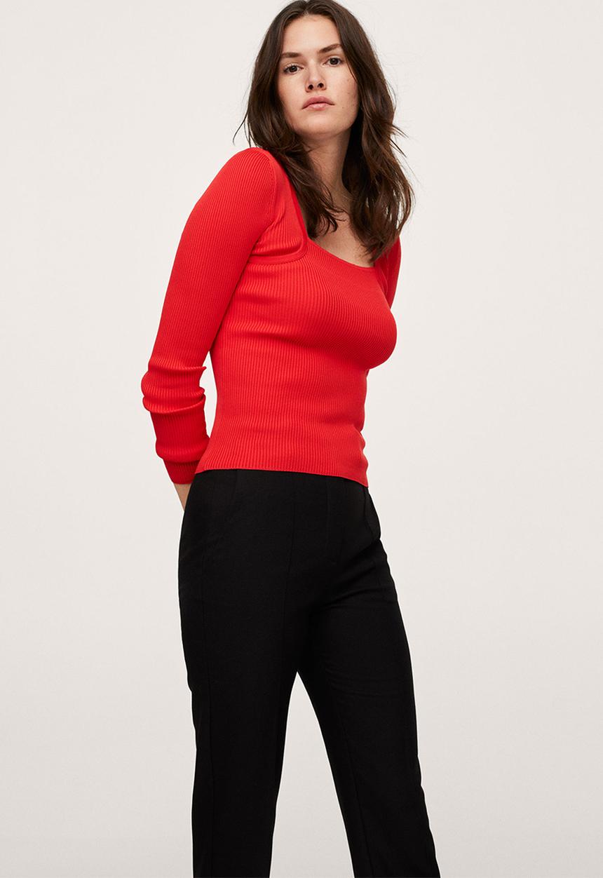 MANGO - Sweater rebecca - red