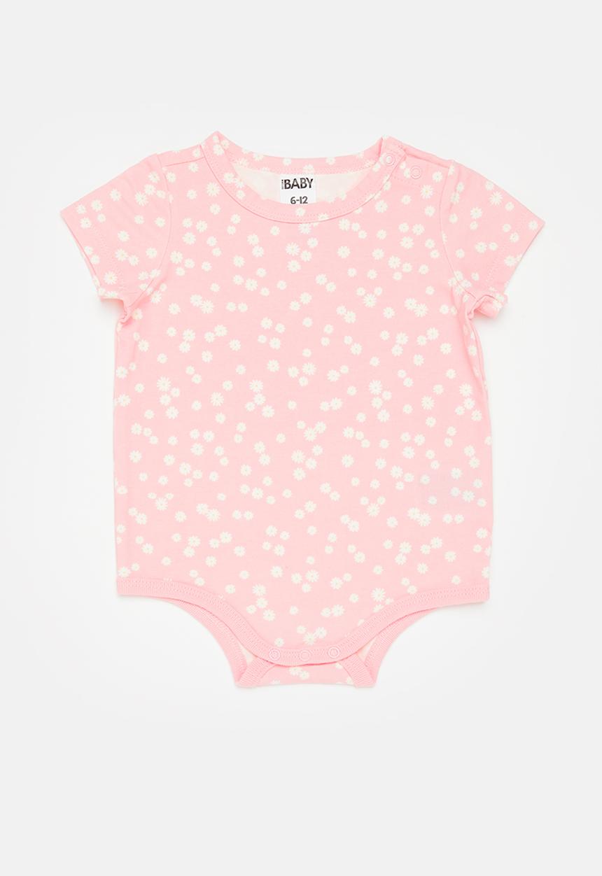 Cotton On - The short sleeve bubbysuit - pink