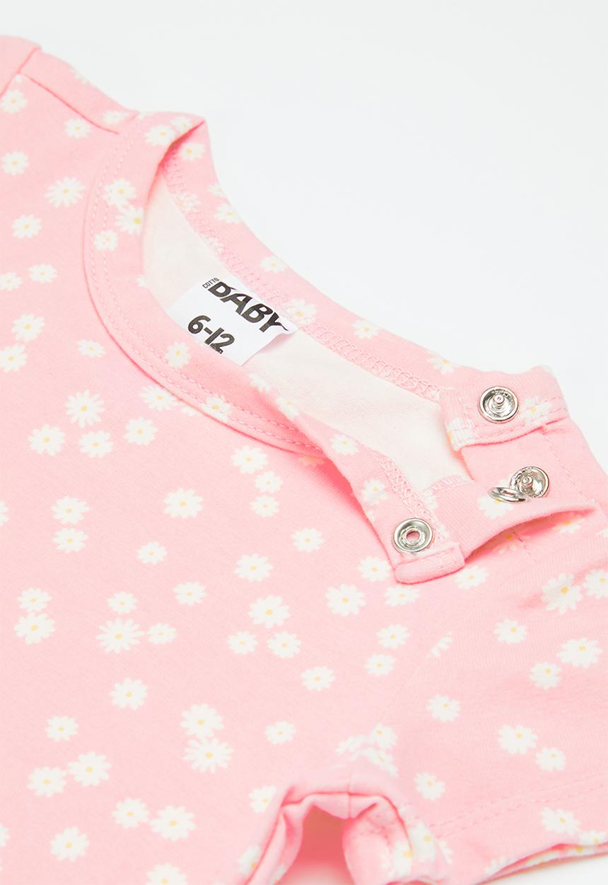 Cotton On - The short sleeve bubbysuit - pink