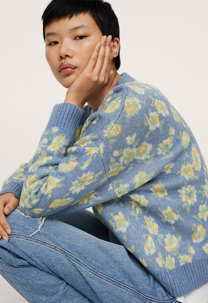 MANGO - Sweater garden - light/pastel purple