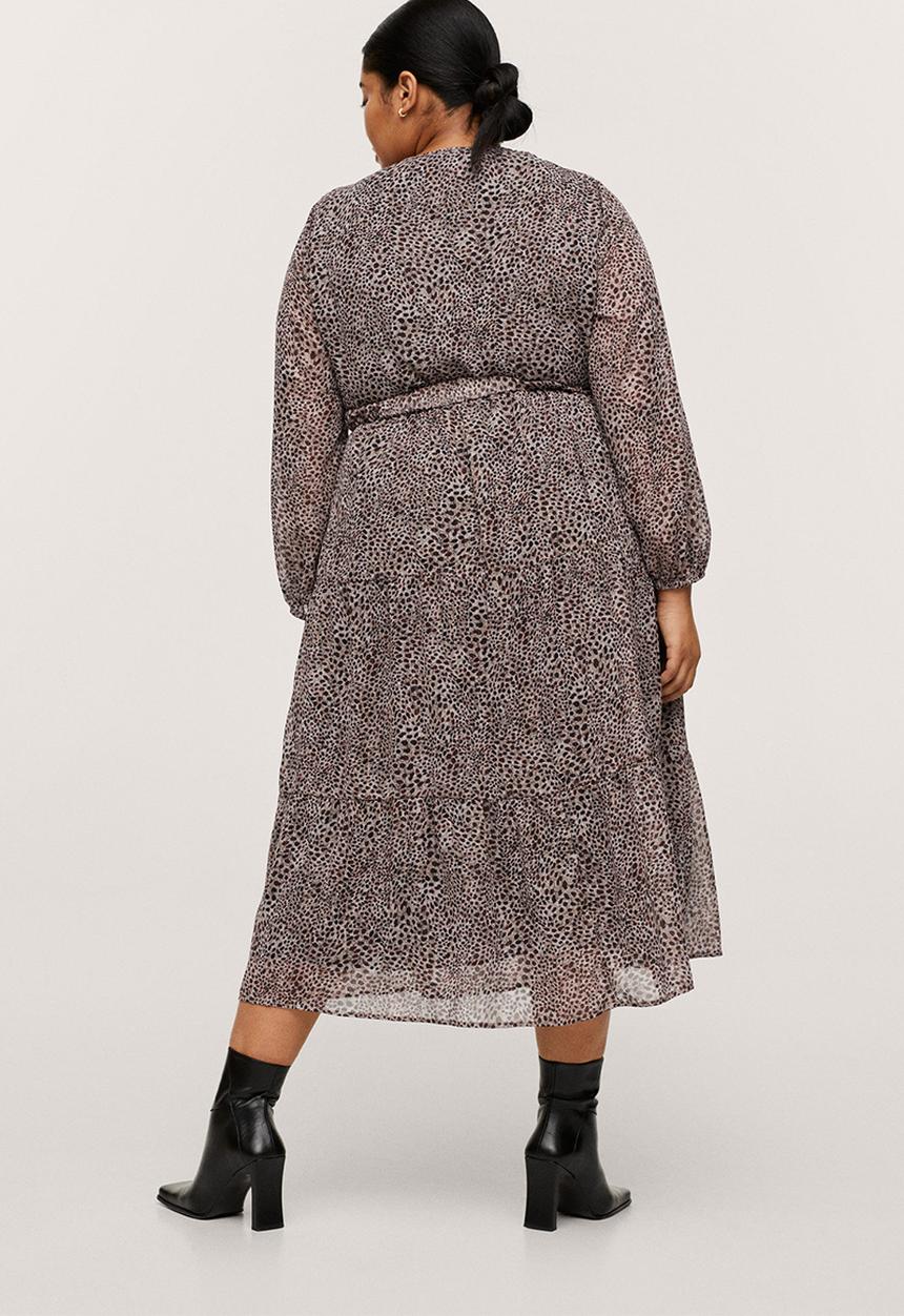 MANGO - Plus dress august - brown