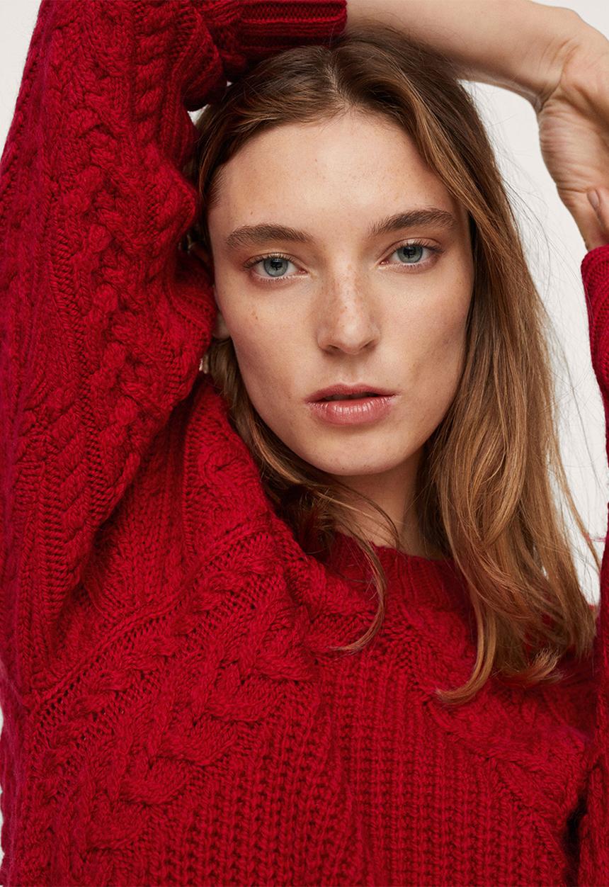 MANGO - Sweater chilli - red
