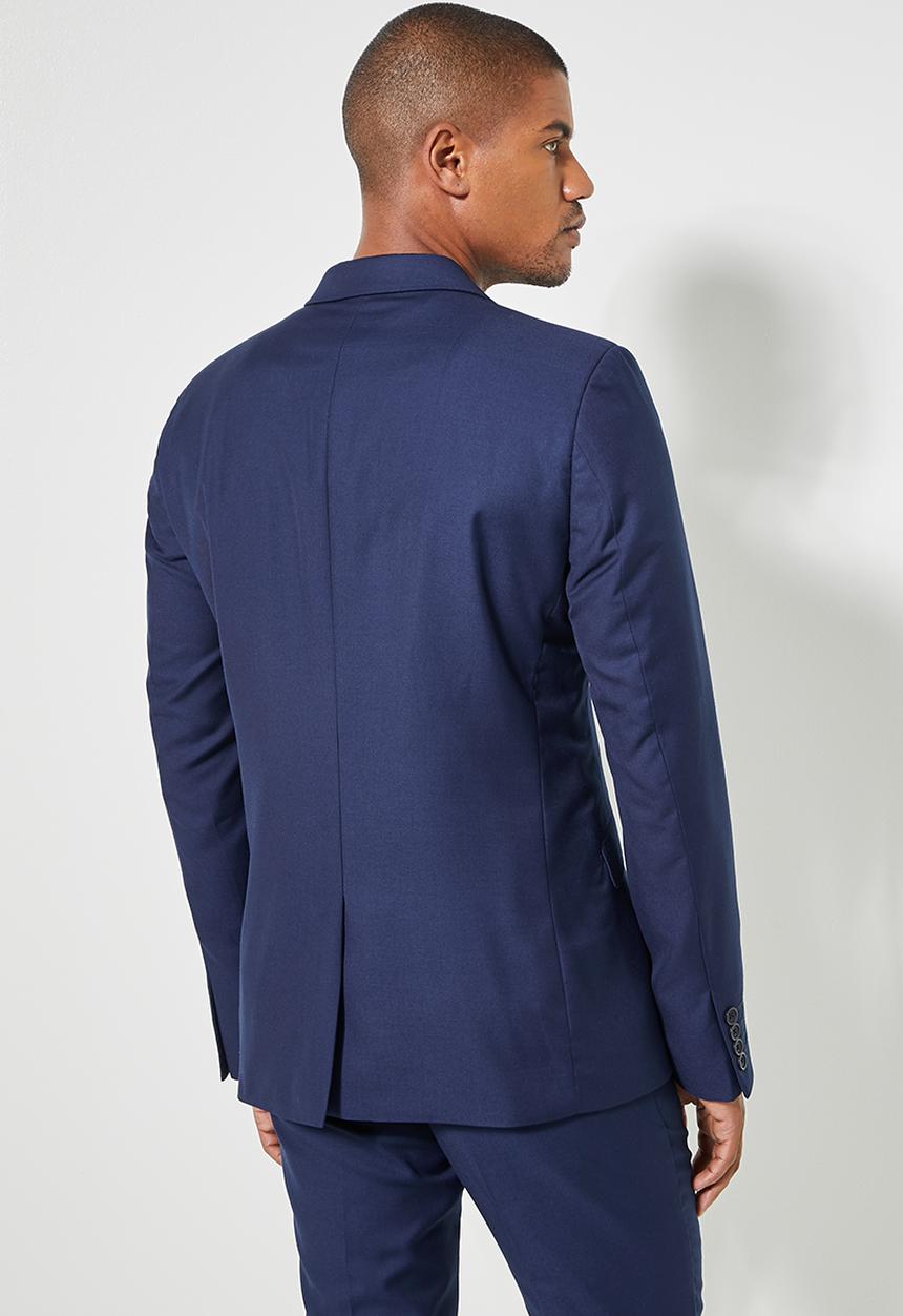 Superbalist - Soho slim fit 2-button single vent blazer - navy