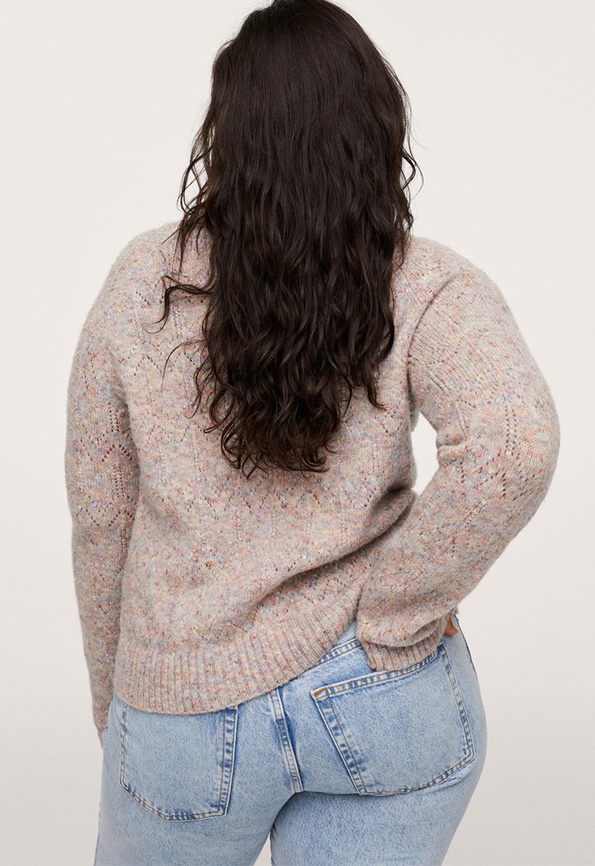 MANGO - Plus sweater axel - light pastel pink