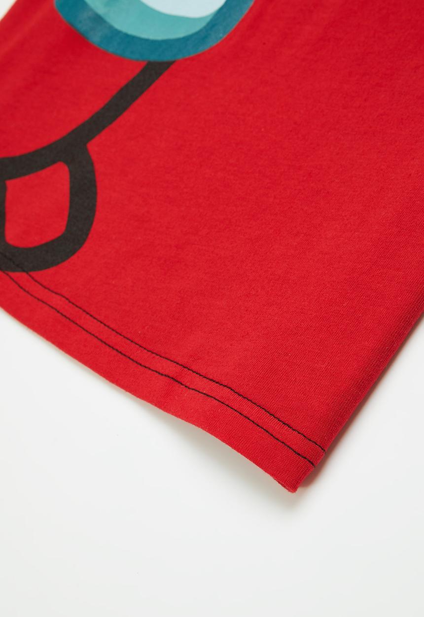 Rebel Republic - Among us colour block T-shirt - red