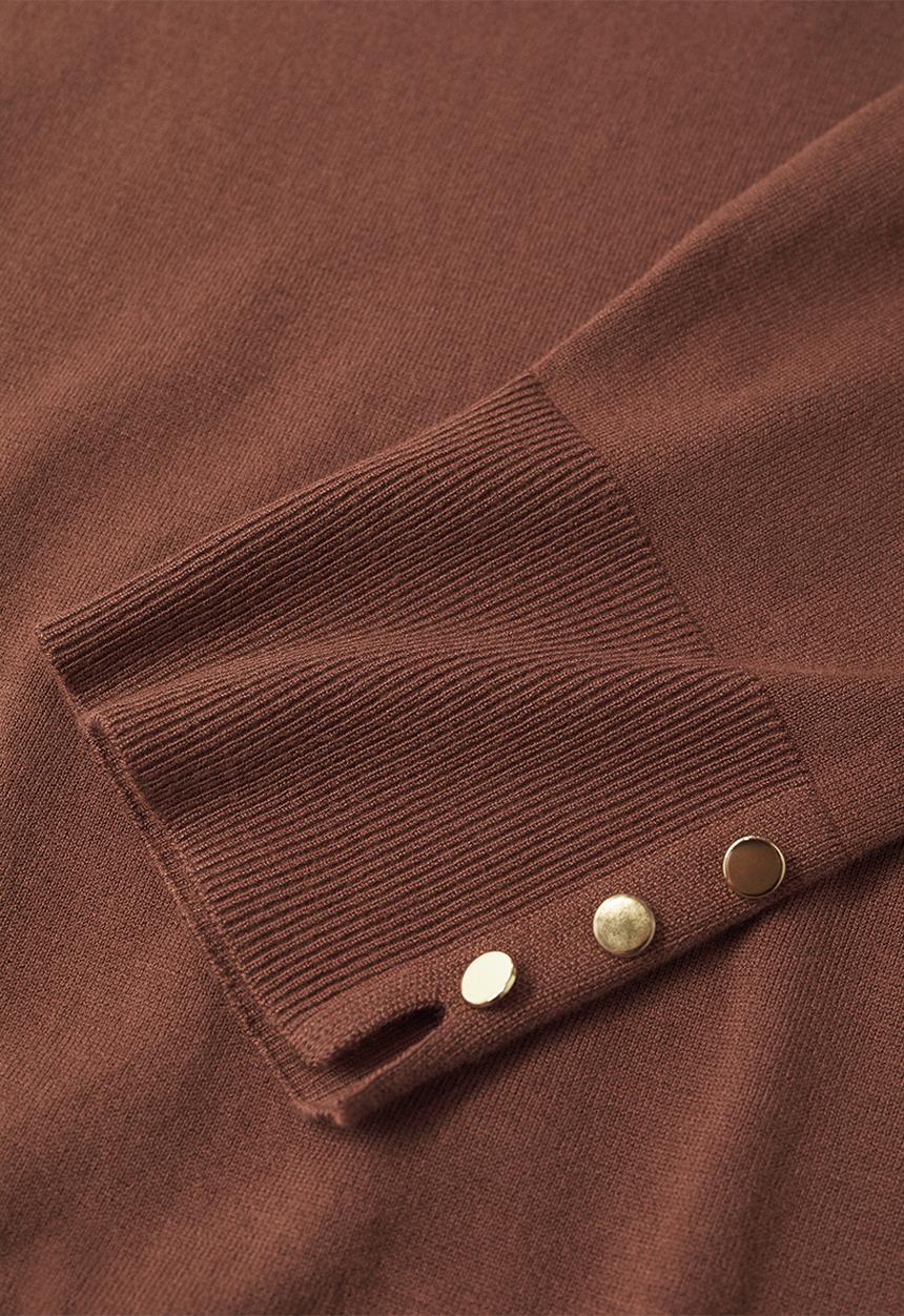 MANGO - Plus sweater gina - dark brown