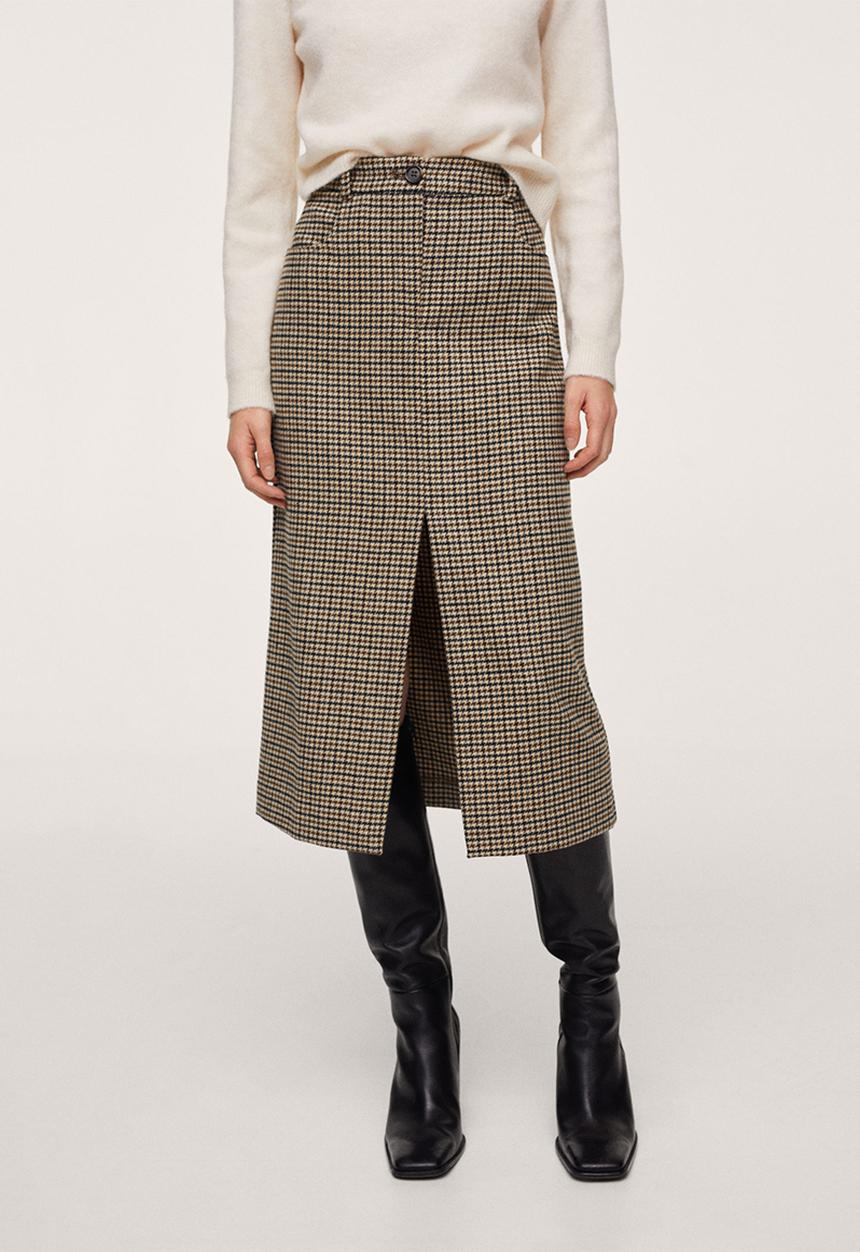 MANGO - Skirt justice - brown