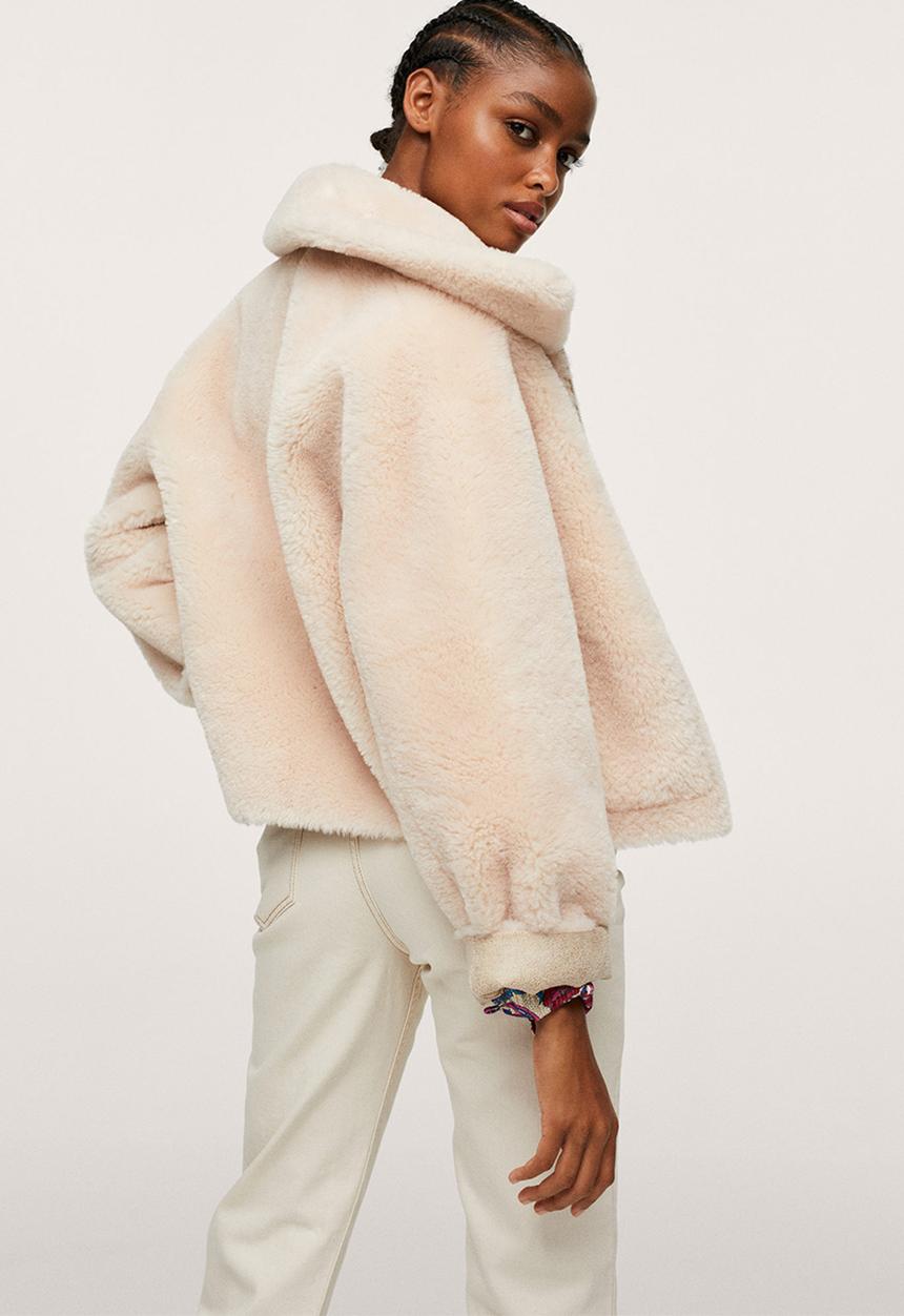MANGO - Jacket splash - light beige