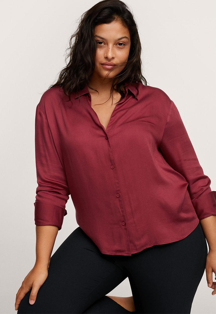 MANGO - Plus blouse ramos1 - dark red