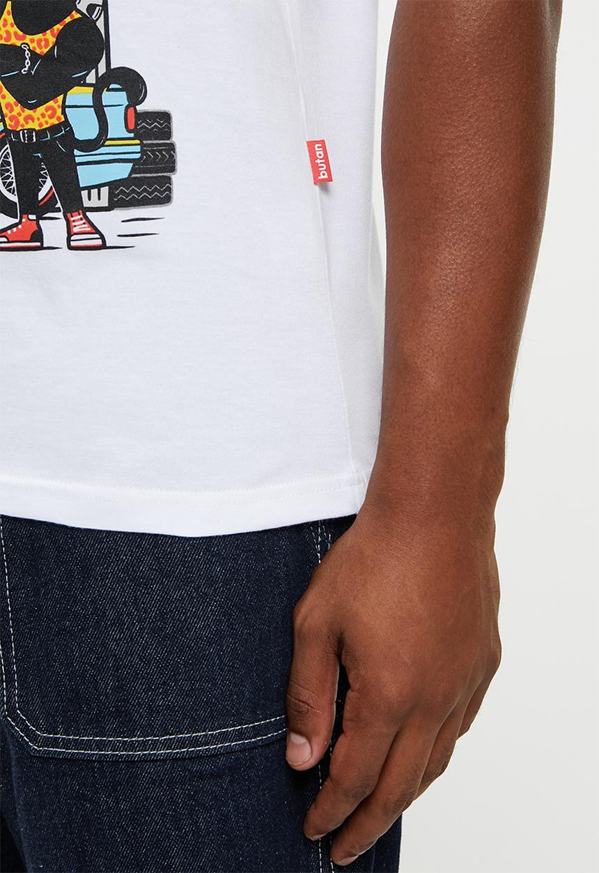 Butan - Panthers mascot workshop T-shirt - white