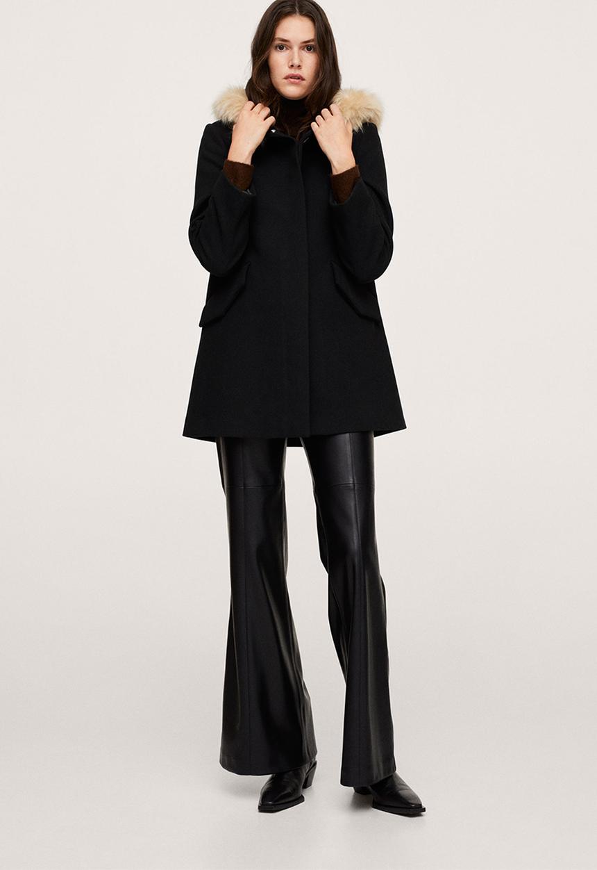 MANGO - Coat work - black