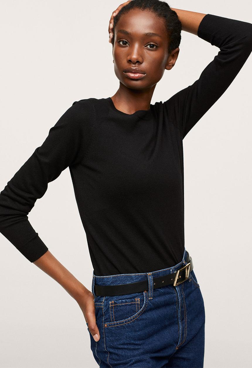 MANGO - Sweater lucas - black