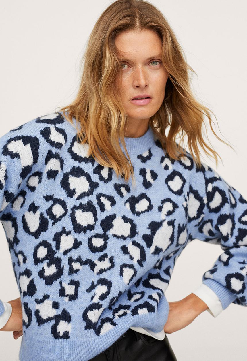 MANGO - Sweater salou - mid blue