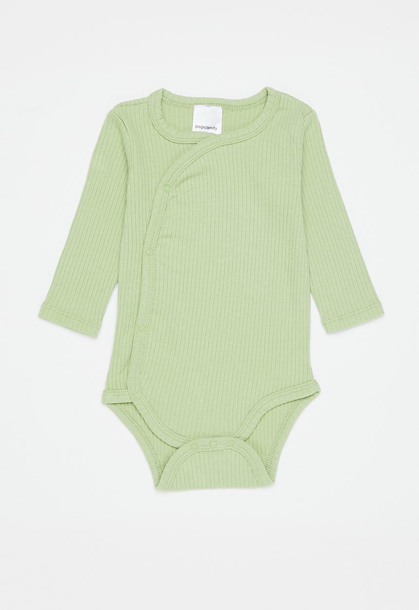 Pop Candy - Baby boys 2 pack bodyvest - green