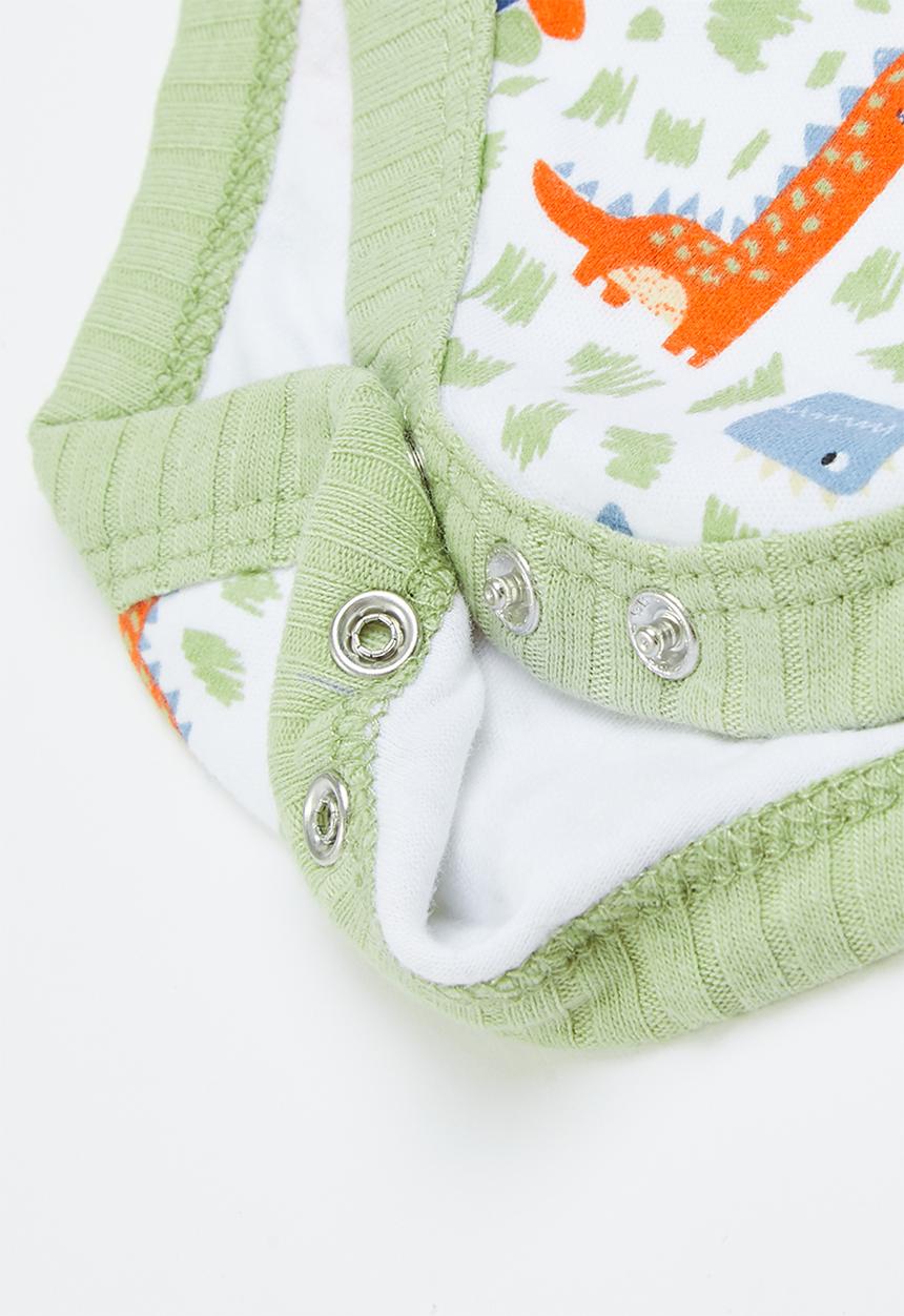 Pop Candy - Baby boys 2 pack bodyvest - green