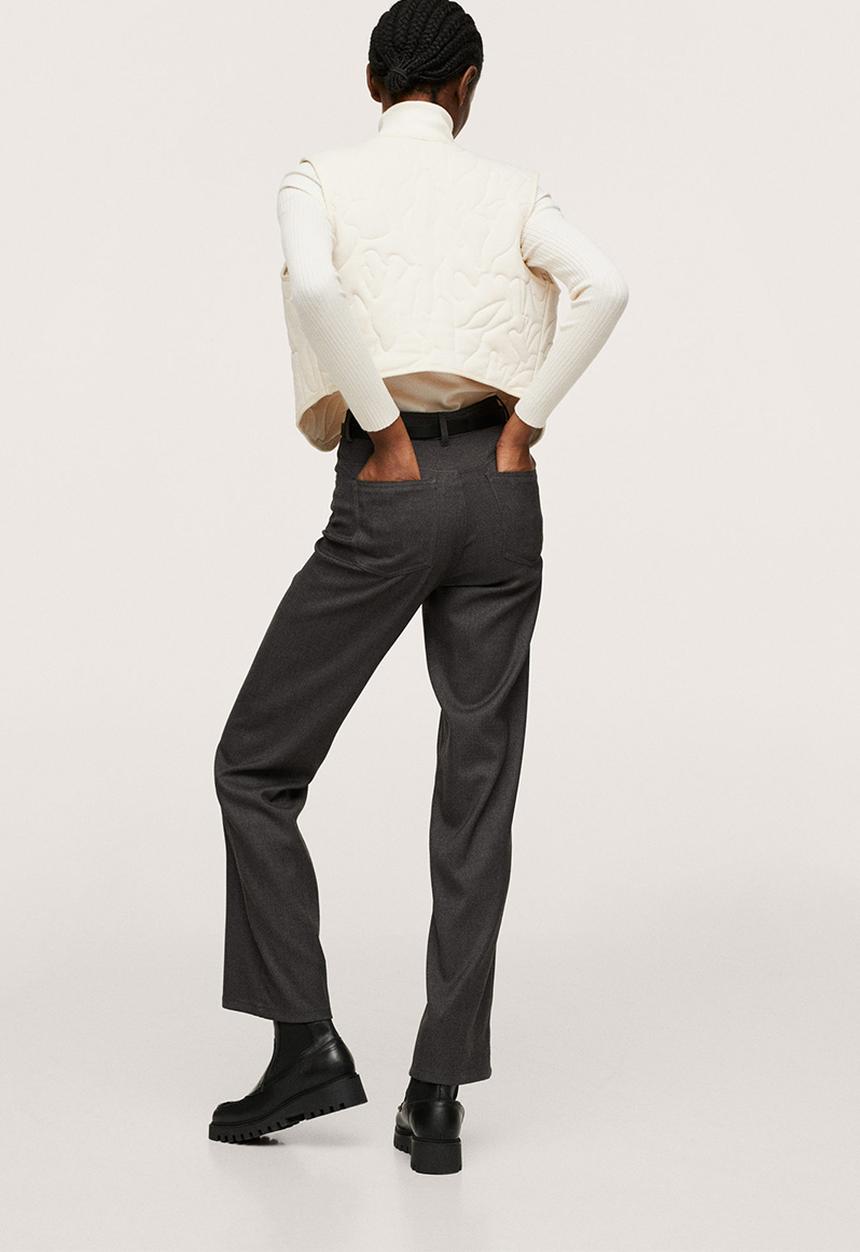 MANGO - Waistcoat cata - light beige