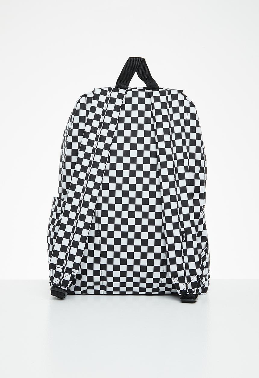 Vans - Old skool check backpack - black/white 