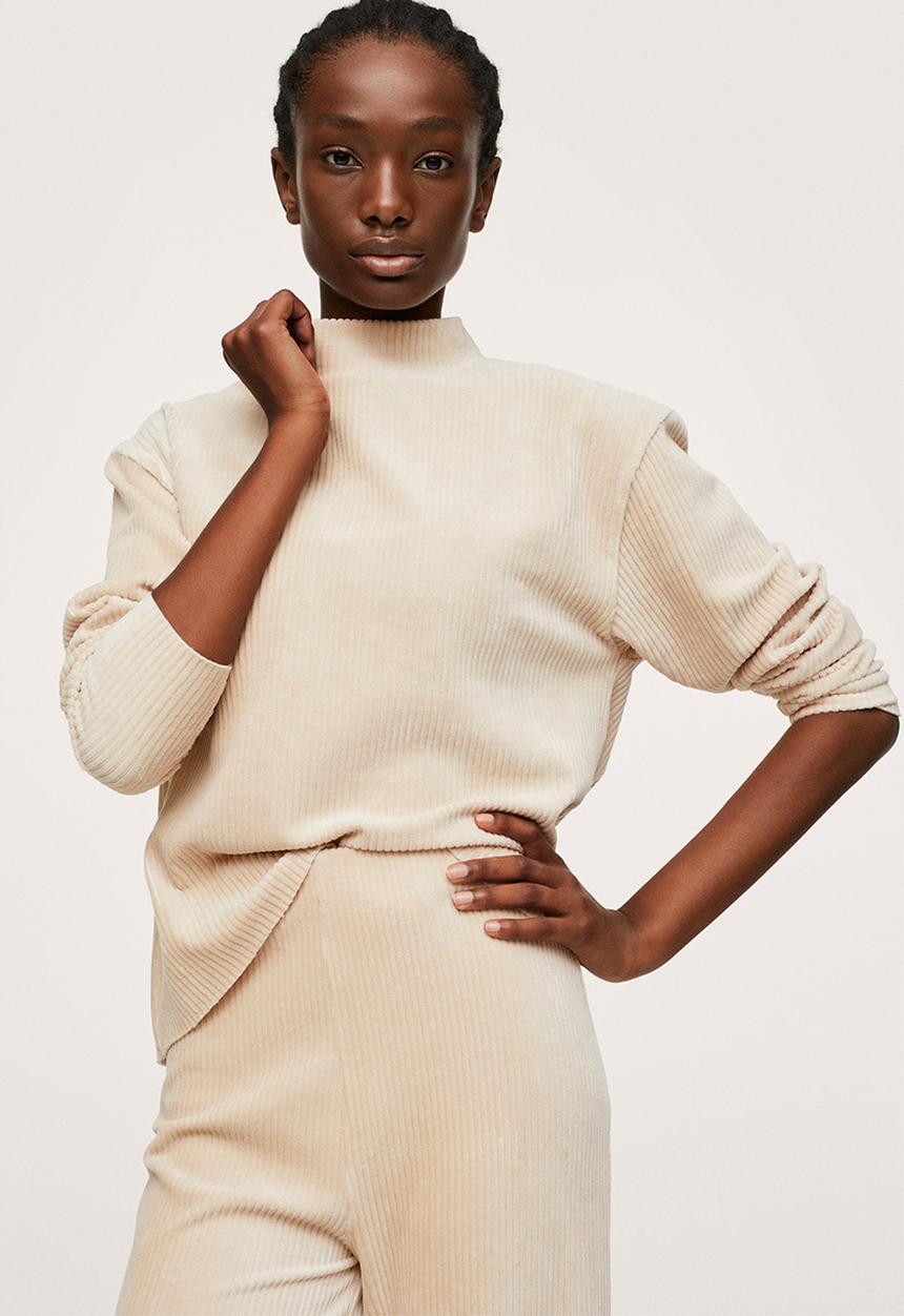 MANGO - Sweatshirt pana - light beige