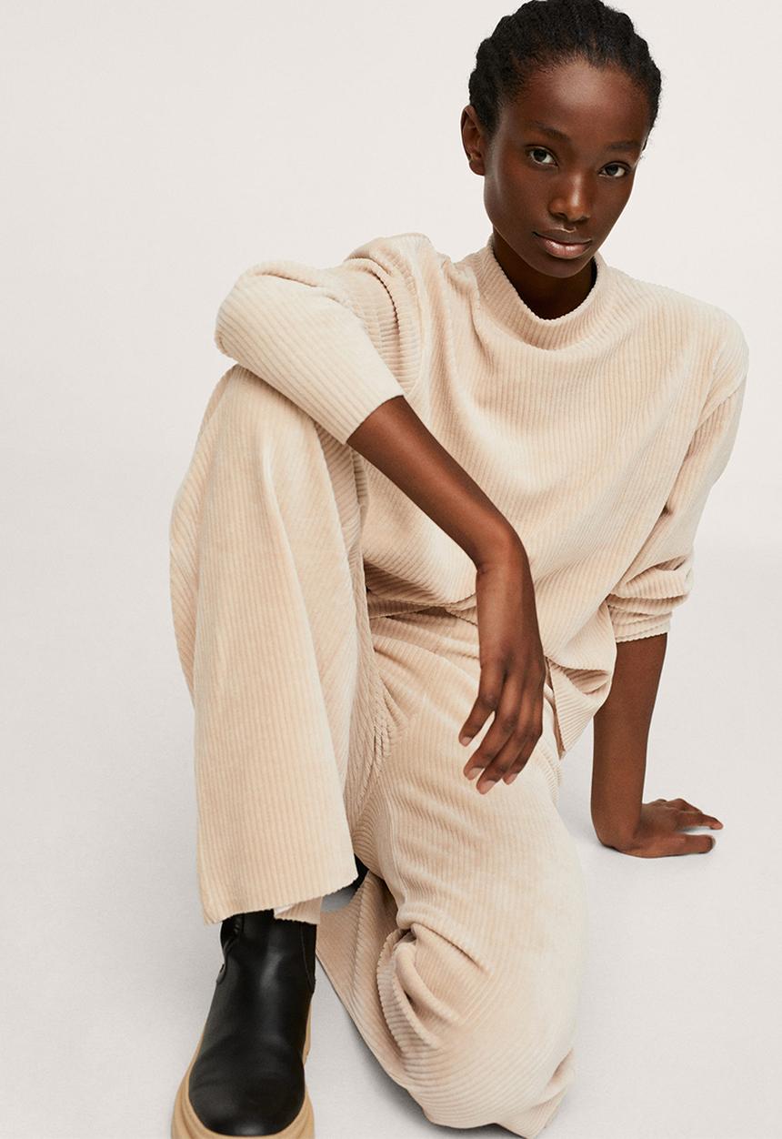 MANGO - Sweatshirt pana - light beige