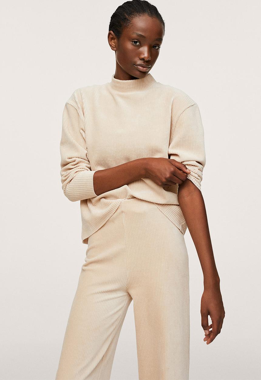 MANGO - Sweatshirt pana - light beige