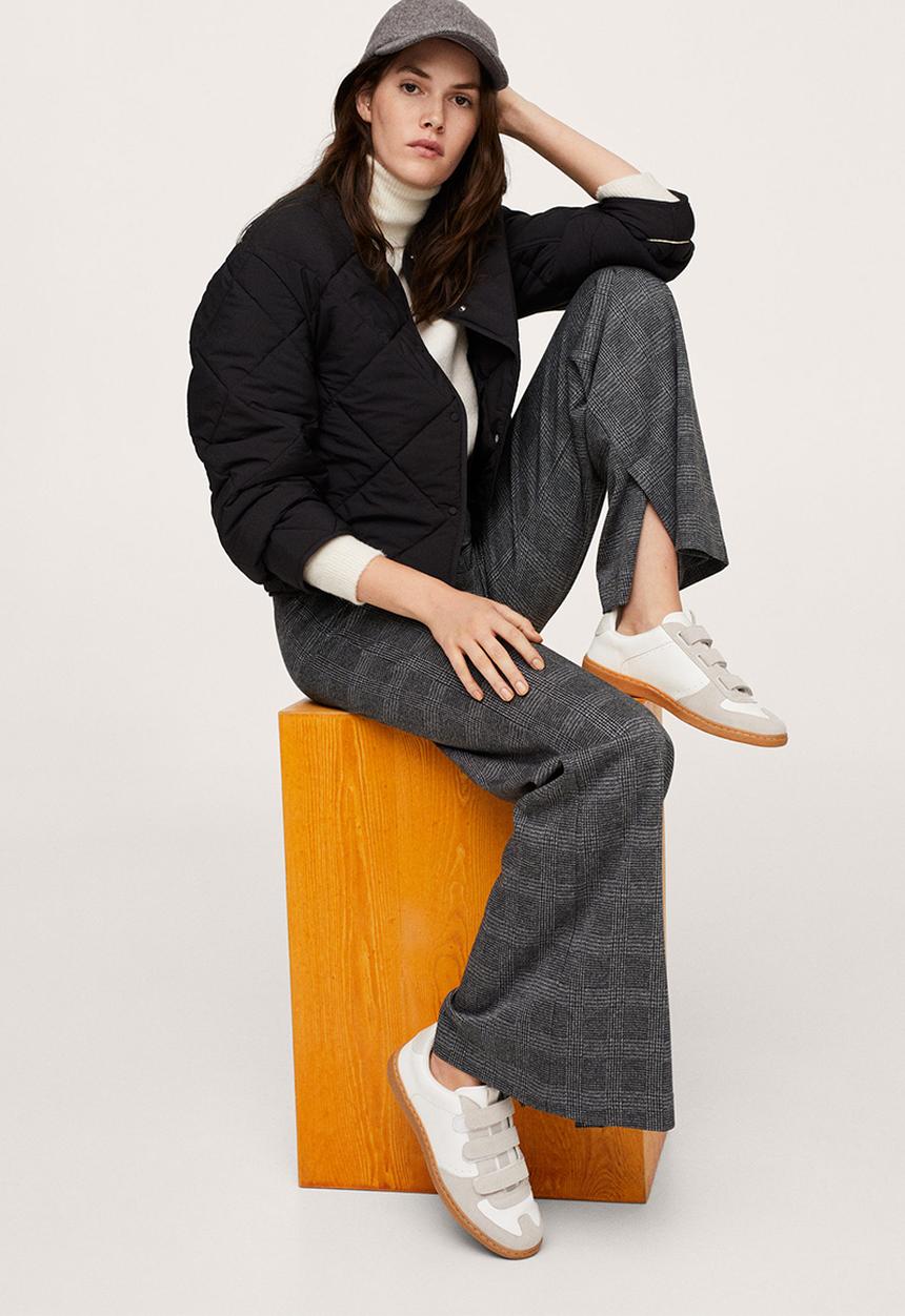 MANGO - Trousers planito -  grey