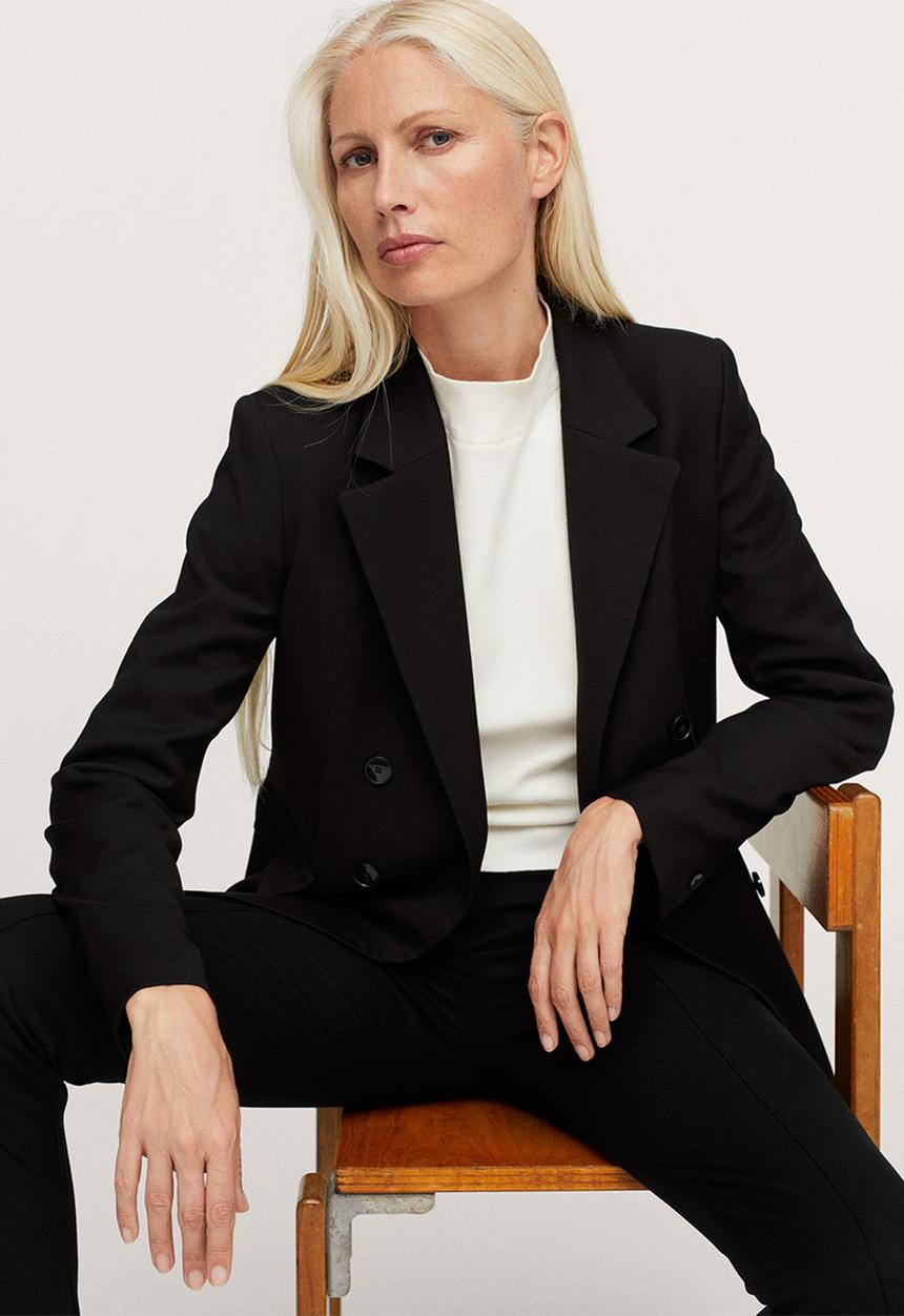 MANGO - Blazer greta - black