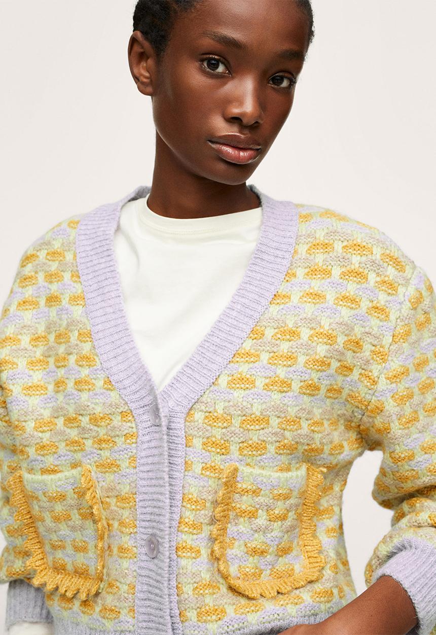 MANGO - Cardigan gofre - light/pastel purple