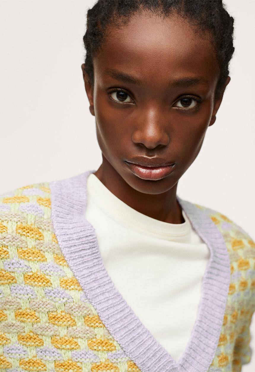 MANGO - Cardigan gofre - light/pastel purple