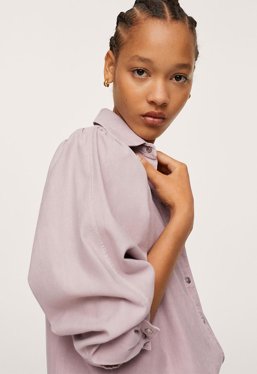 MANGO - Shirt gigi - light pastel purple