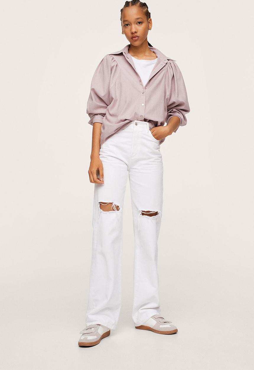 MANGO - Shirt gigi - light pastel purple