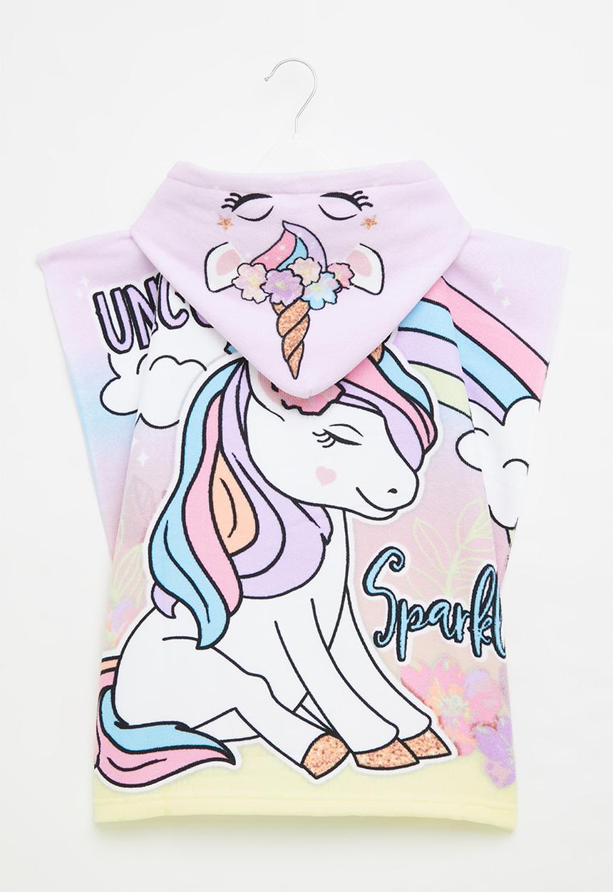Character Group - Unicorn hooded towel  - multi