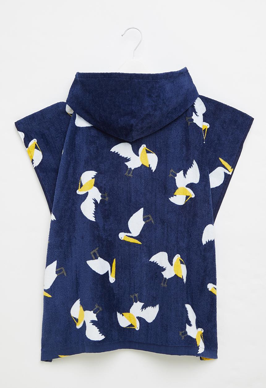 Cotton On - Kids hooded towel - indigo pelican
