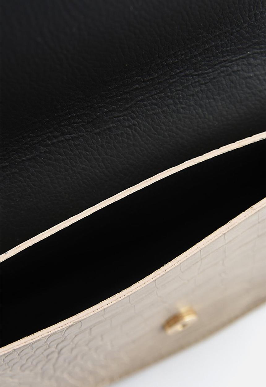Trendyol - Faux croc bag - cream