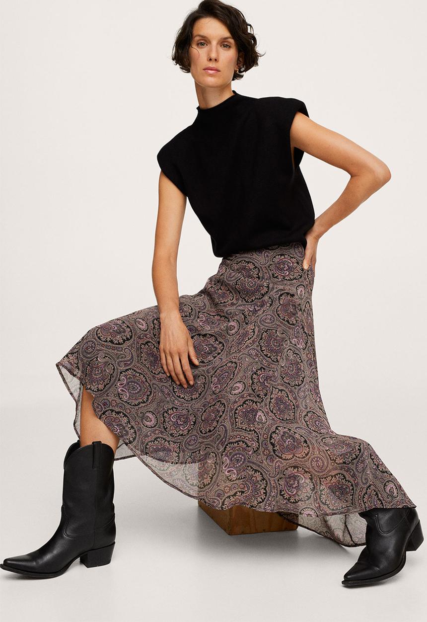 MANGO - Skirt morocca - light pastel purple