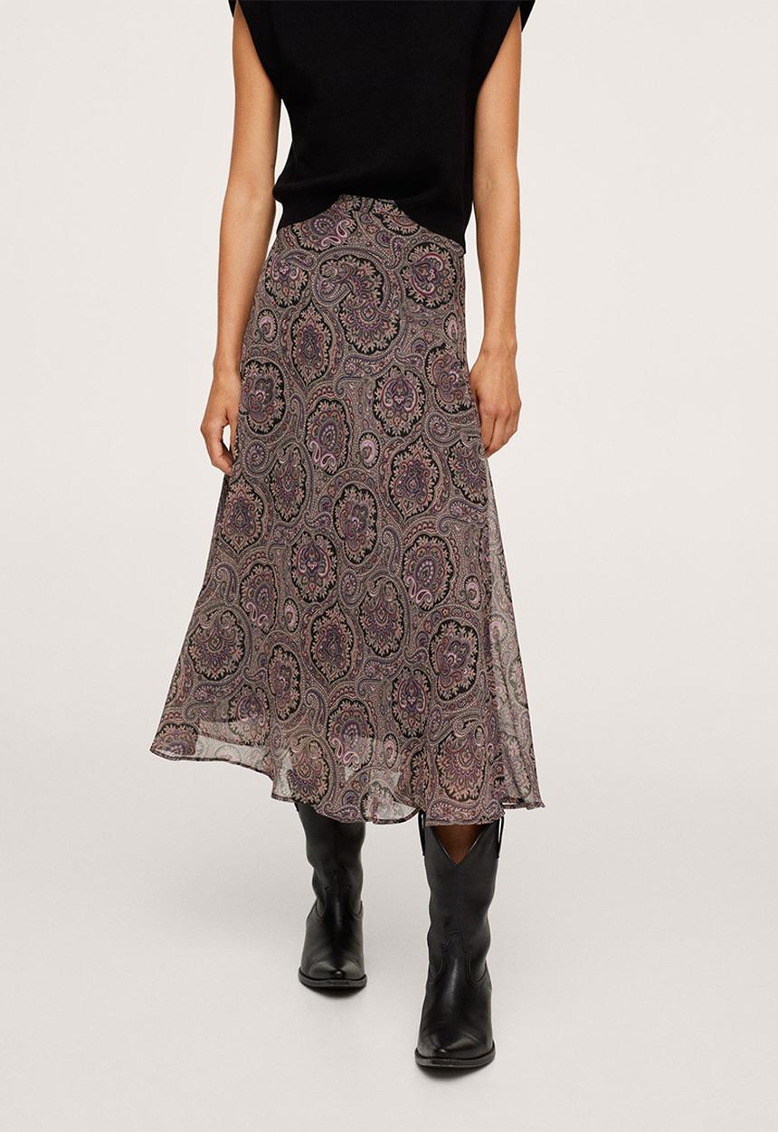 MANGO - Skirt morocca - light pastel purple
