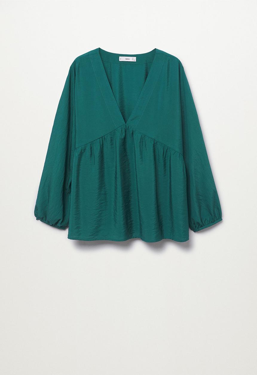 MANGO - Blouse alberta - green