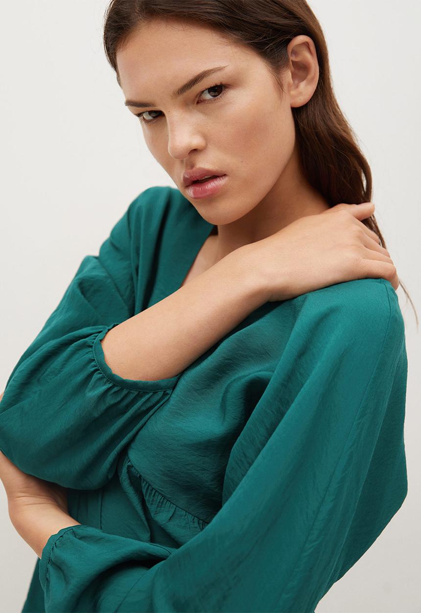MANGO - Blouse alberta - green