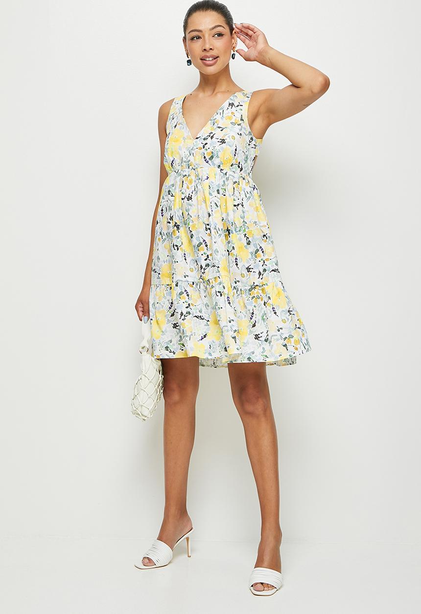 MILLA - Tie back detail mini dress - multi floral