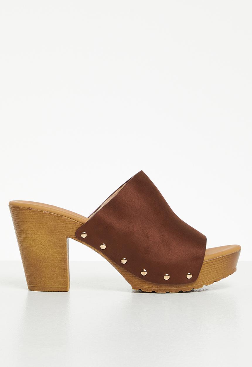 Superbalist - Rochelle open block heel- brown
