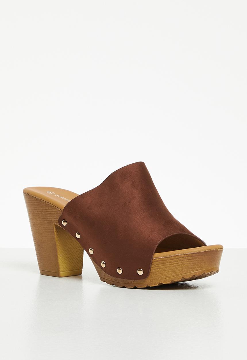 Superbalist - Rochelle open block heel- brown