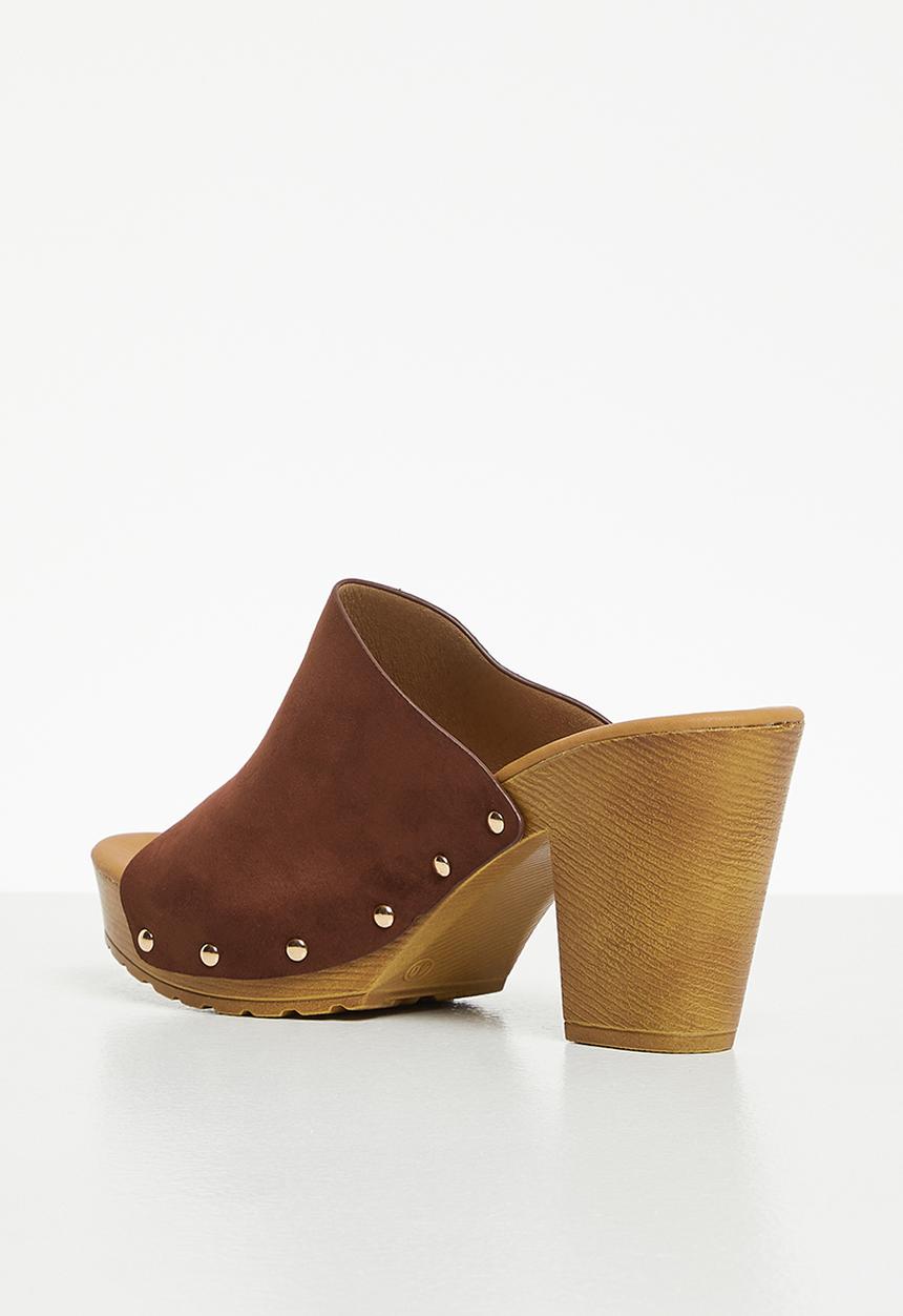 Superbalist - Rochelle open block heel- brown
