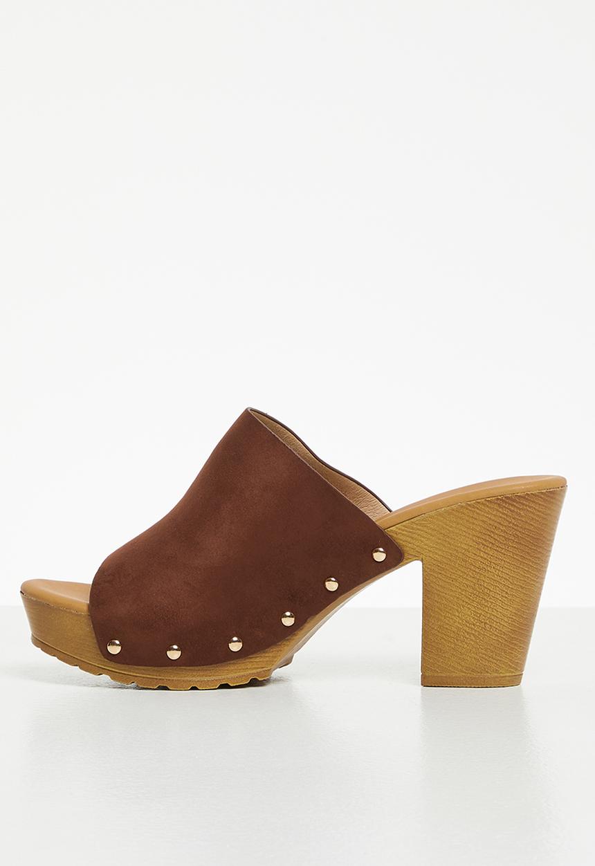 Superbalist - Rochelle open block heel- brown